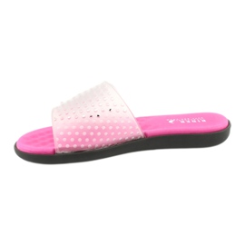 Rider 82740 pool slippers colorless black pink 1