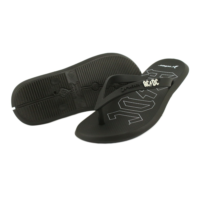 RIDER 82799 AC / DC flip-flops THONG AD men BRAZIL white black 3