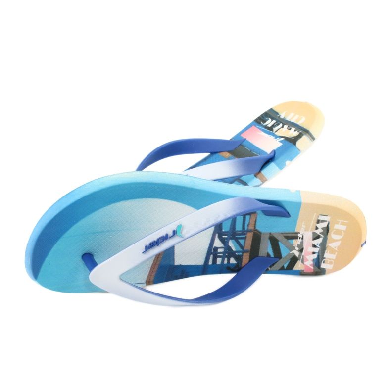 Rider Energy 10719 men's flip-flops white blue 3 Rider Energy 10719 men's flip-flops white blue 3