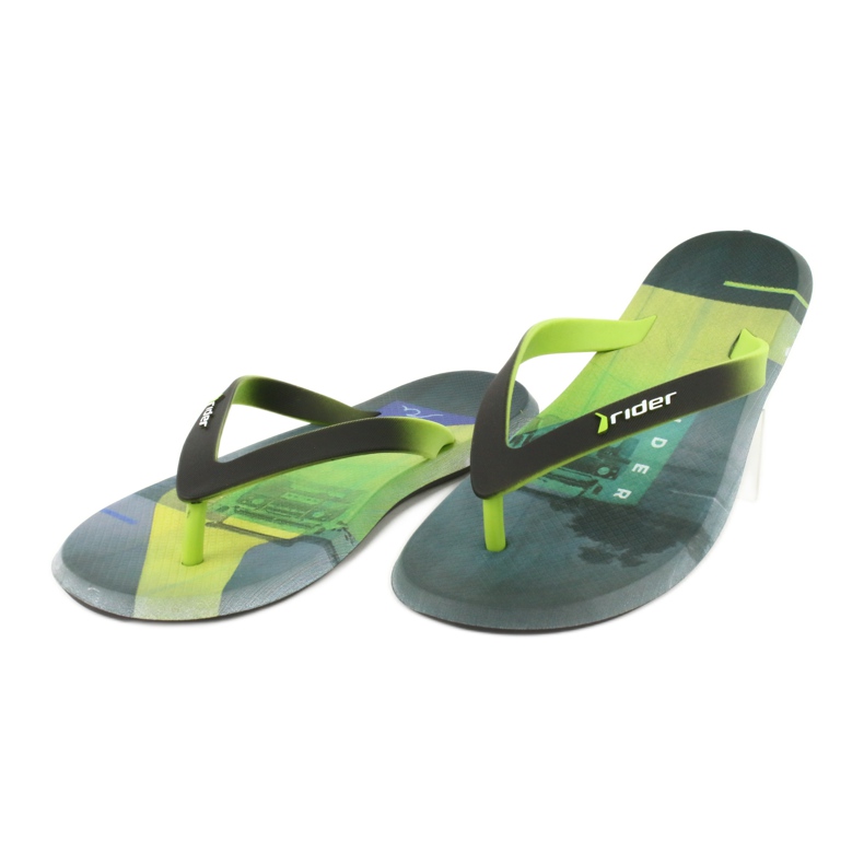 Men's flip-flops Rider Energy AD 10719 black blue grey green 2