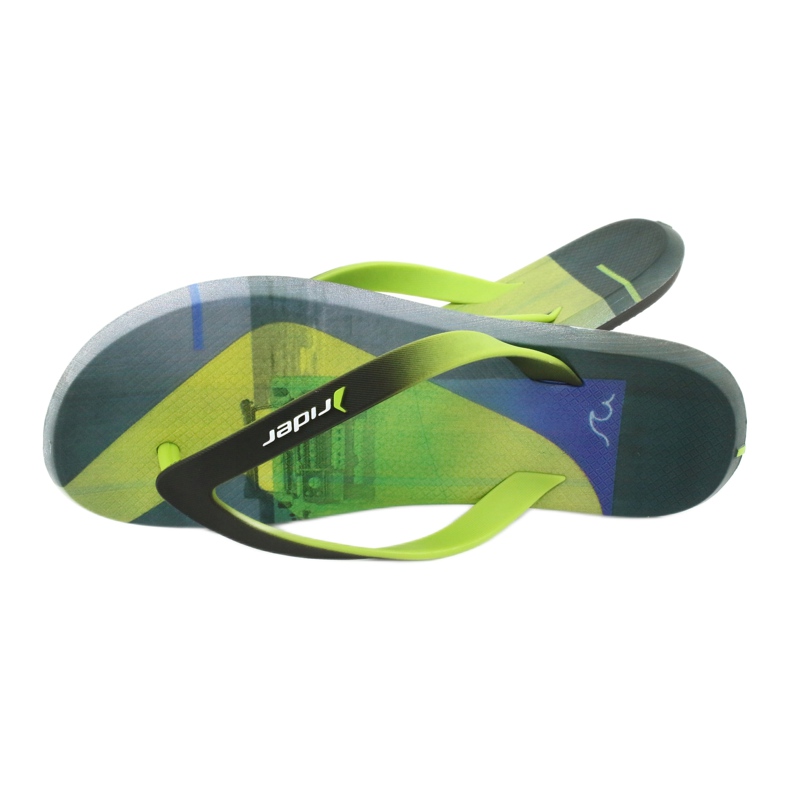 Men's flip-flops Rider Energy AD 10719 black blue grey green 5
