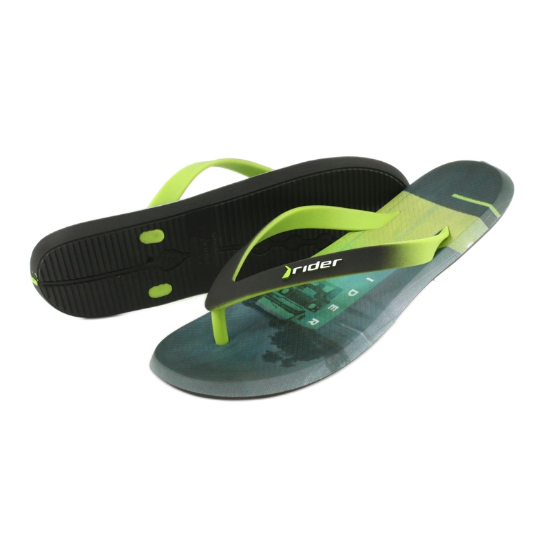 Men's flip-flops Rider Energy AD 10719 black blue grey green 3