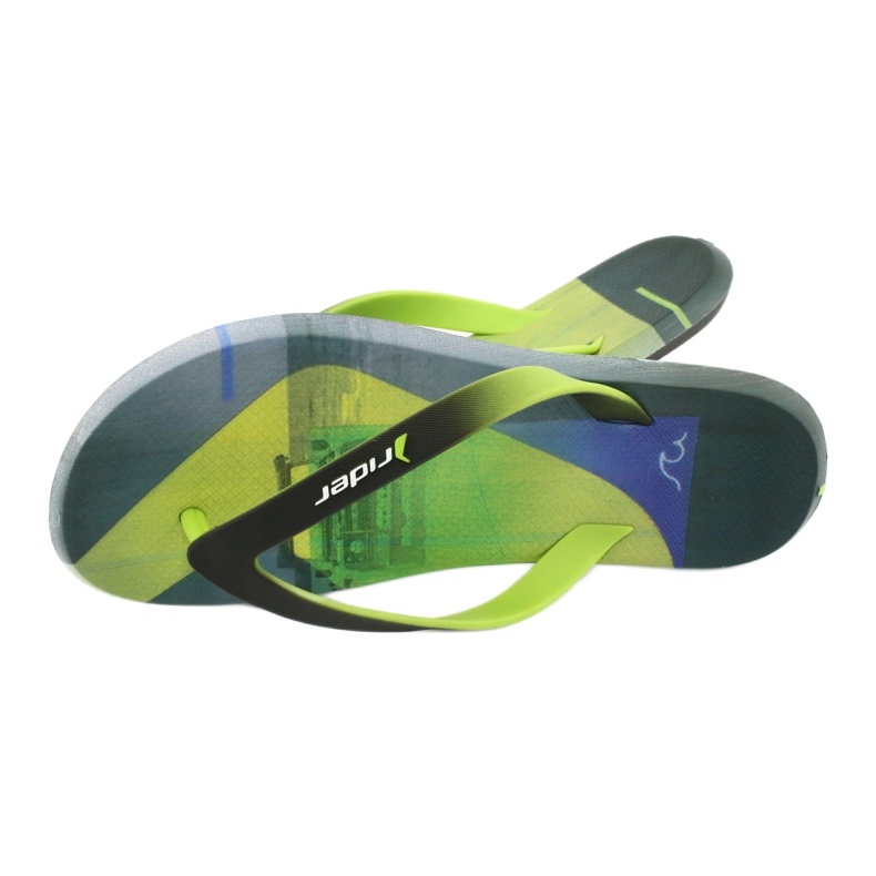 Men's flip-flops Rider Energy AD 10719 black blue grey green 4