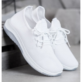 SHELOVET White Openwork Shoes 1