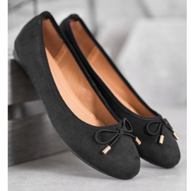 Clowse Suede ballerinas black 1 Clowse Suede ballerinas black 1