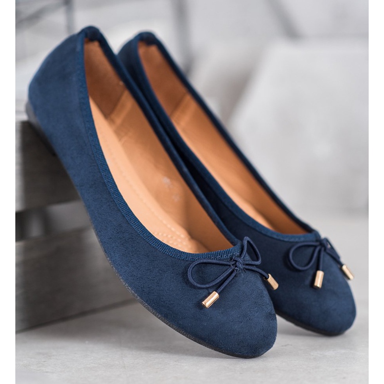 Clowse Suede ballerinas blue 2 Clowse Suede ballerinas blue 2