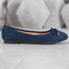 Clowse Suede ballerinas blue 1 Clowse Suede ballerinas blue 1