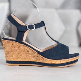 GOLL Suede wedges blue 2 GOLL Suede wedges blue 2