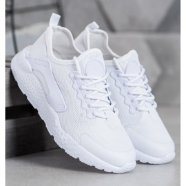 SHELOVET White Textile Sneakers 1 SHELOVET White Textile Sneakers 1