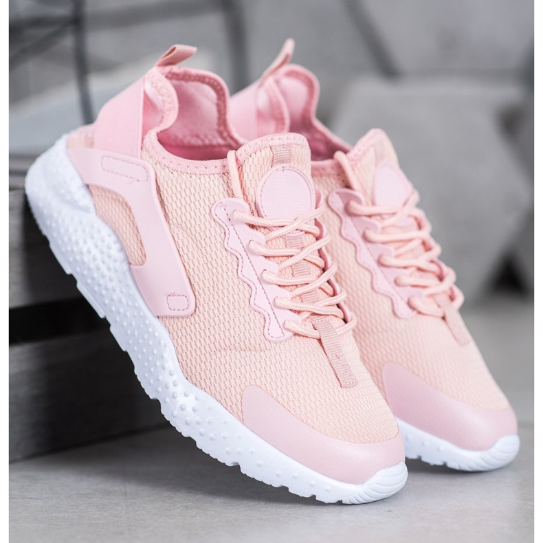 SHELOVET Pink Textile Sneakers 1