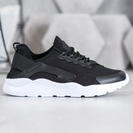 SHELOVET Black Textile Sneakers 1
