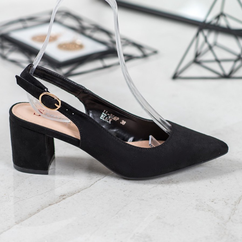 Seastar Pumps With A Discovered Heel black 1