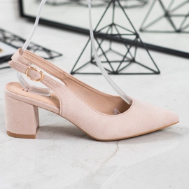 Seastar Pumps With A Discovered Heel beige 1