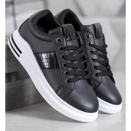 Weide Black Sport Shoes 1