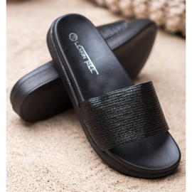 SHELOVET Classic Black Slippers 2