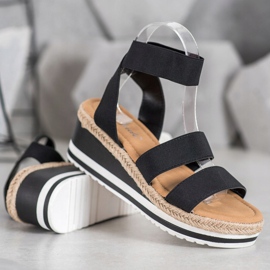 Weide Slip-on wedges with an elastic band black 1