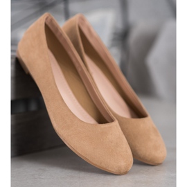 Best Shoes Suede ballerinas brown 2