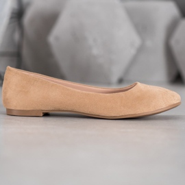 Best Shoes Suede ballerinas brown 1