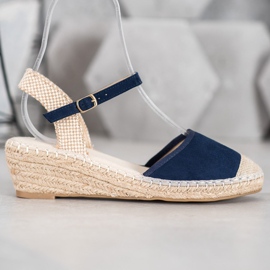 Best Shoes Espadrilles navy blue sandals 2