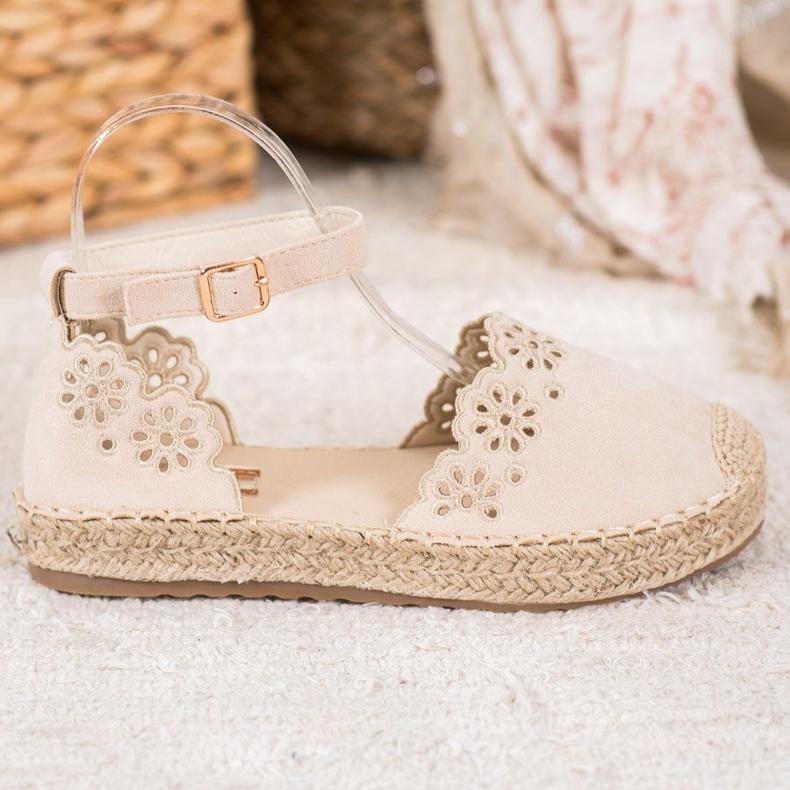 Seastar Espadrilles With Openwork Pattern brown 2