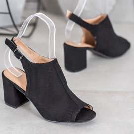 SHELOVET Classic Closed Sandals black 1