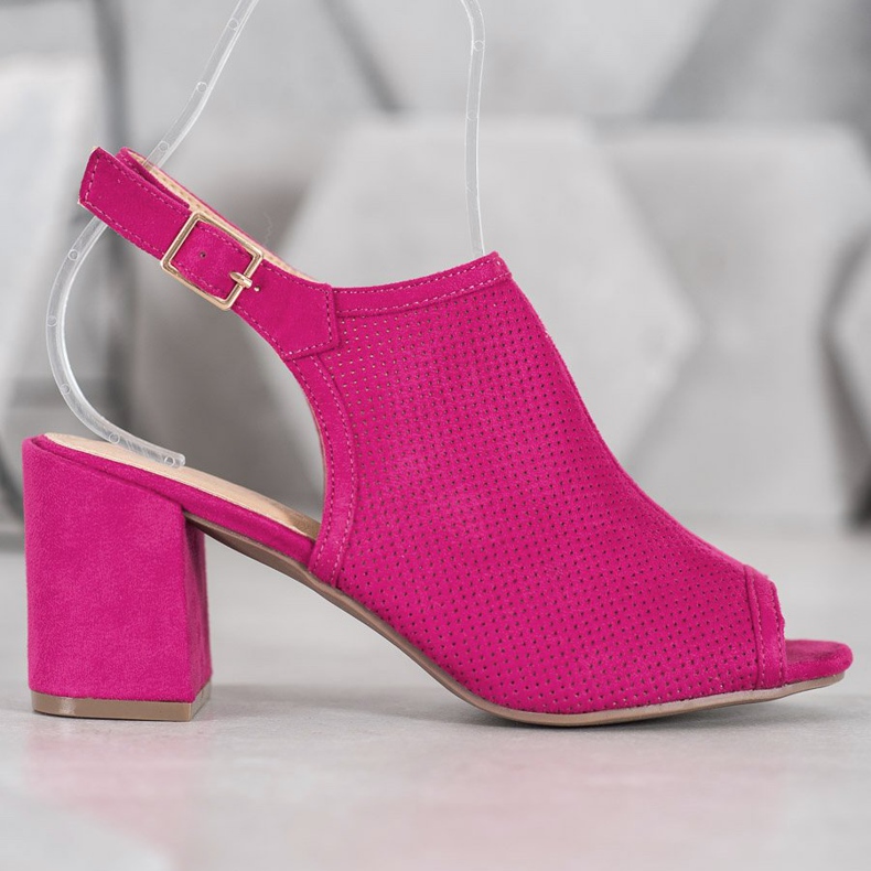 SHELOVET Classic Closed Sandals pink 2