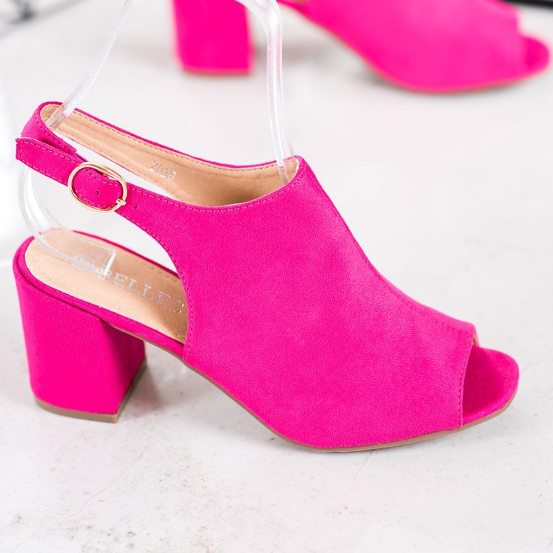 SHELOVET Classic high-heeled sandals pink 1 SHELOVET Classic high-heeled sandals pink 1