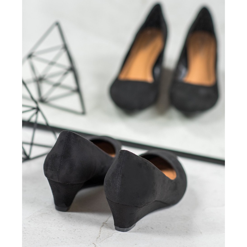 SHELOVET Black Wedge Pumps 1 SHELOVET Black Wedge Pumps 1