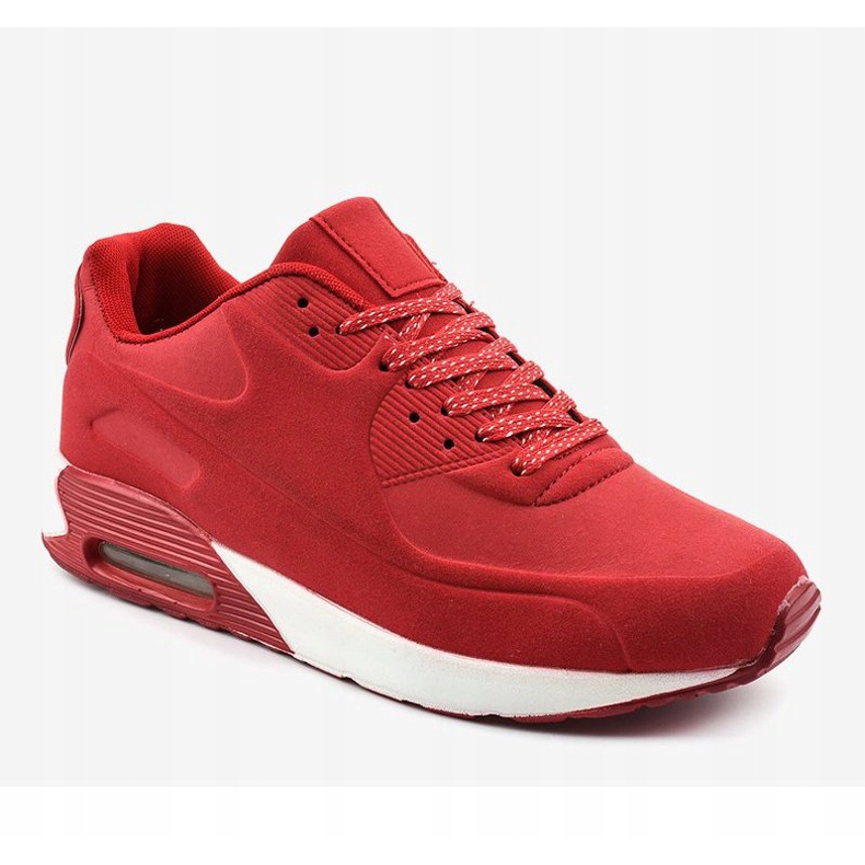 Red men's sports shoes A390-9 1