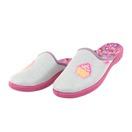Befado colored children's shoes 707Y407 pink grey 3 Befado colored children's shoes 707Y407 pink grey 3