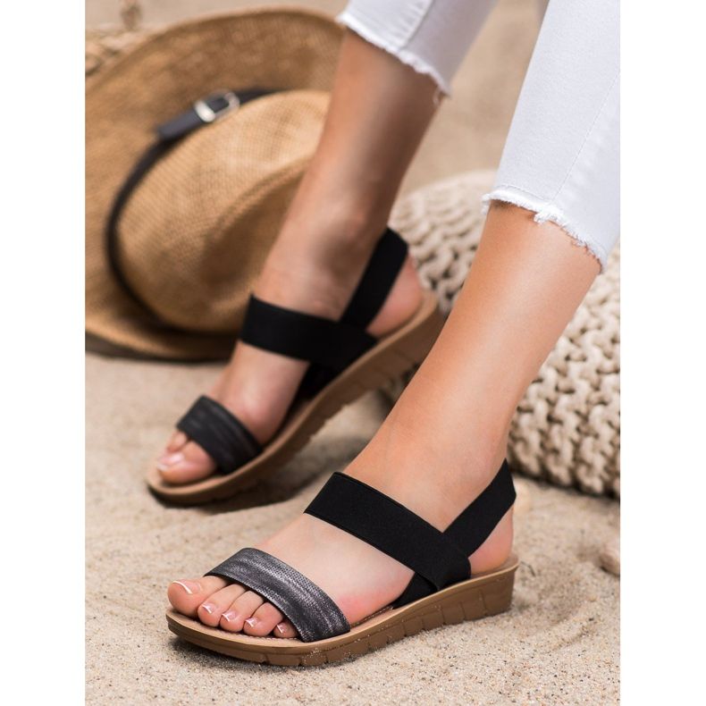 Sea Elves Slip-on Sandals On The Platform black 2
