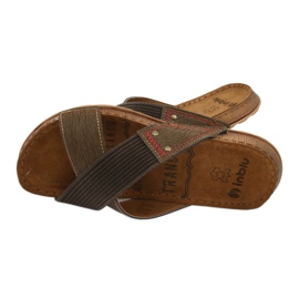 Brown Inblu GG011 men's slippers 4