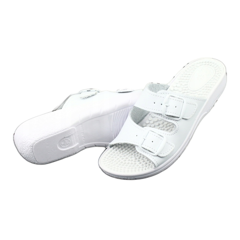 Comfooty Nadia white health fakir flip-flops 2