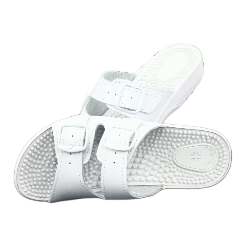 Comfooty Nadia white health fakir flip-flops 3