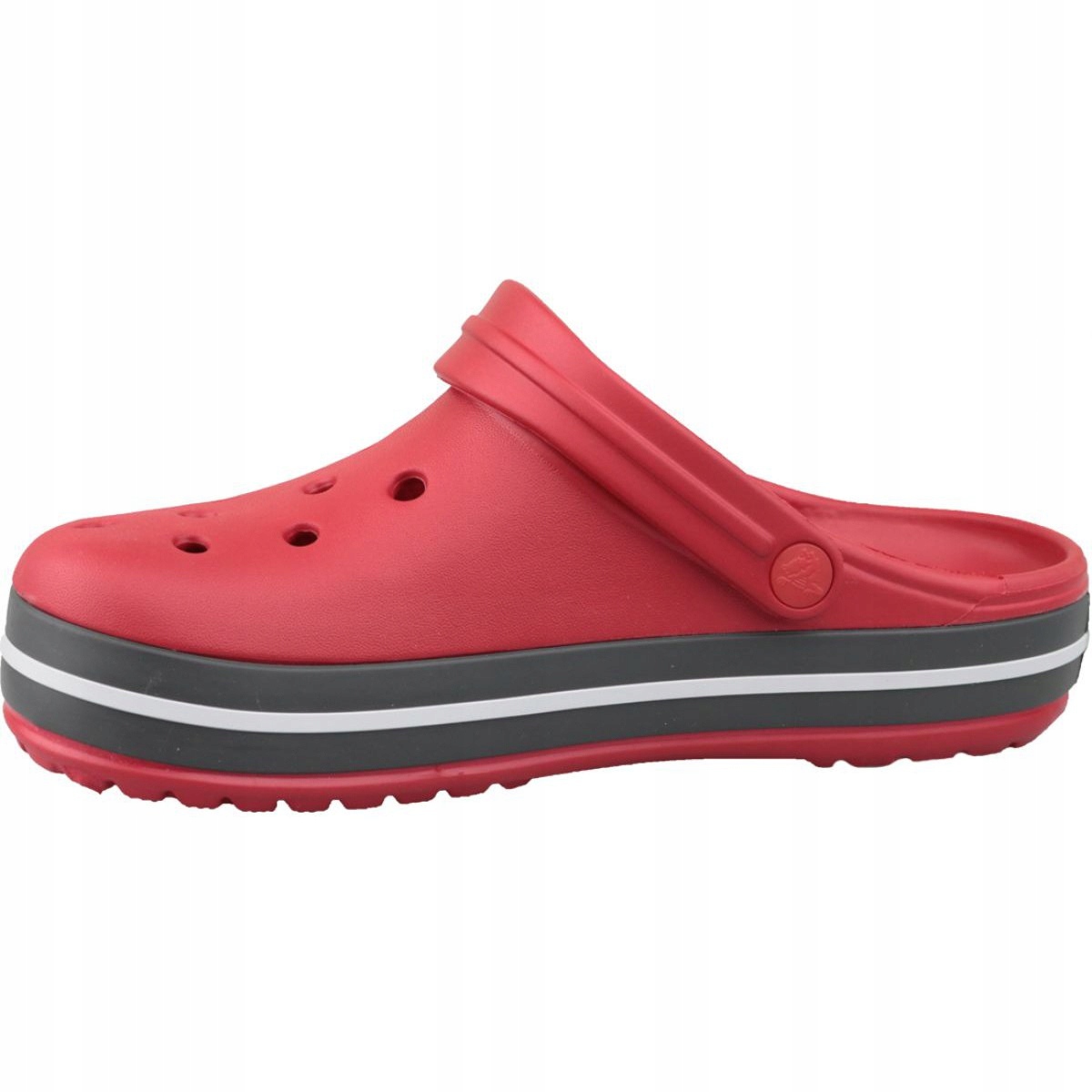 red crocs slides