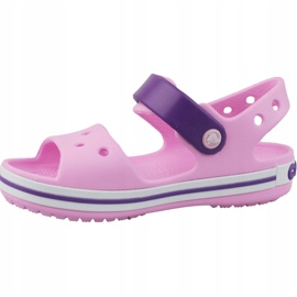 Crocs Crocband Sandal Kids 12856-6AI black pink 1 Crocs Crocband Sandal Kids 12856-6AI black pink 1