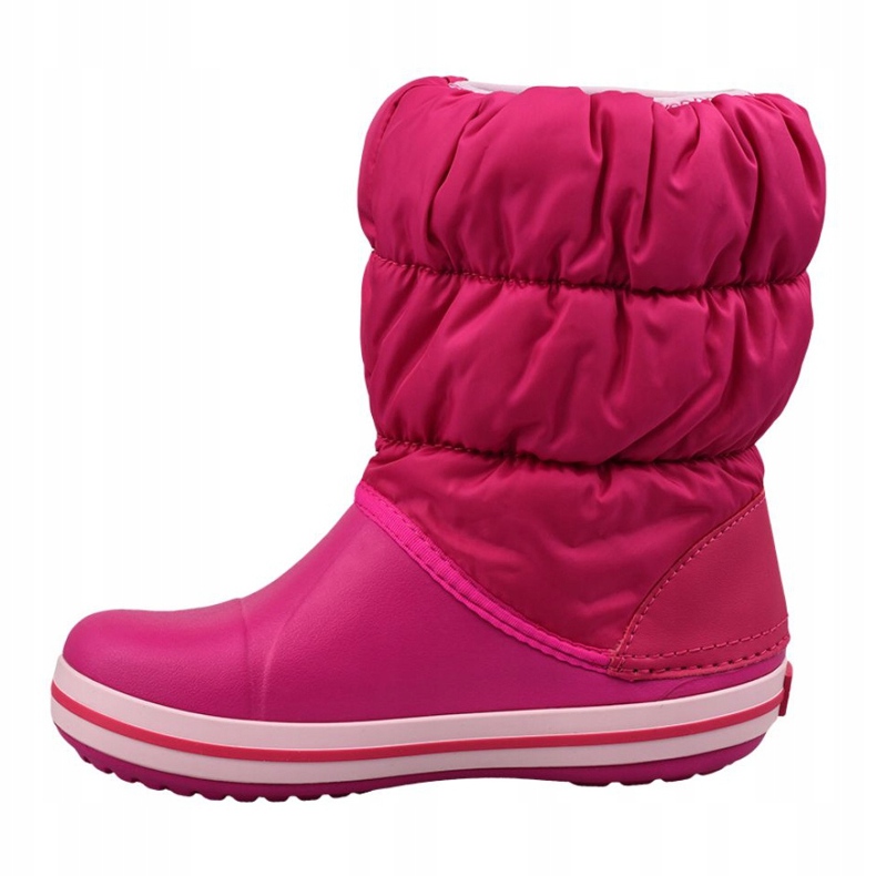 Crocs Winter Puff Boot Jr 14613-6X0 black pink 1