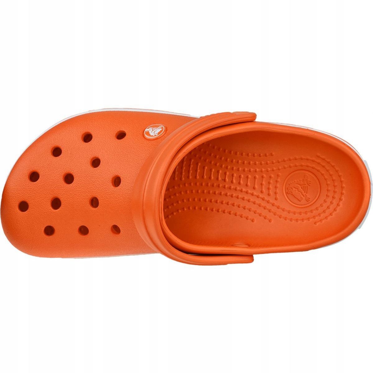 Crocs Crocband 11016-846 Shoes White Orange - KeeShoes display picture 1