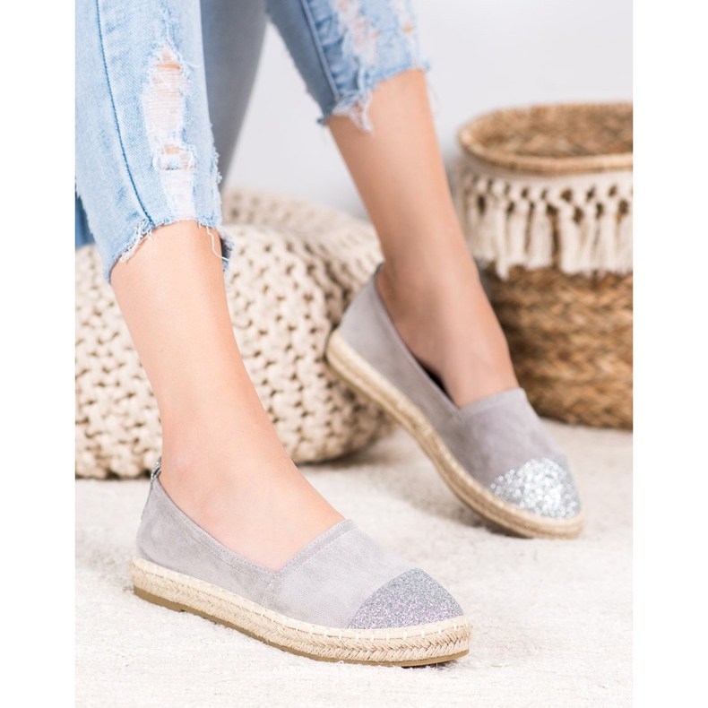 Seastar Espadrilles With Glitter grey 2