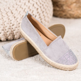 Seastar Espadrilles With Glitter grey 1