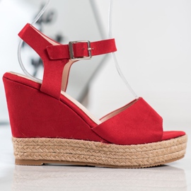 Clowse Red Sandals On A High Heel 2