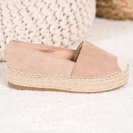 SHELOVET Espadrilles On The Platform brown 2