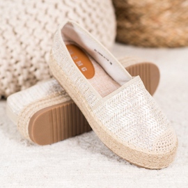 SHELOVET Braided Espadrilles On The Platform grey 1