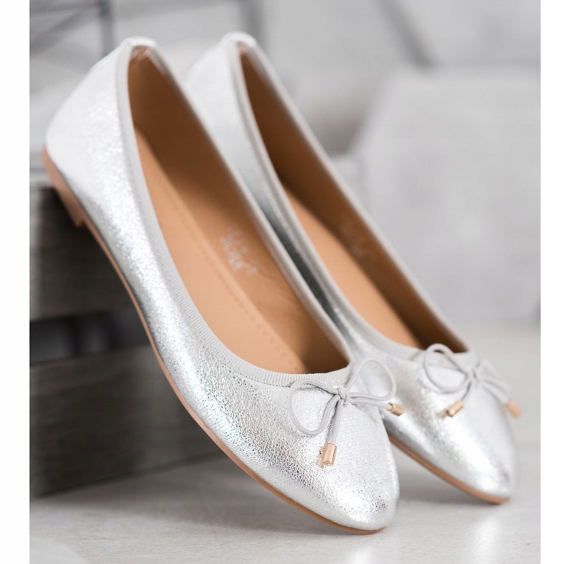 Seastar Eco leather ballerinas grey 1