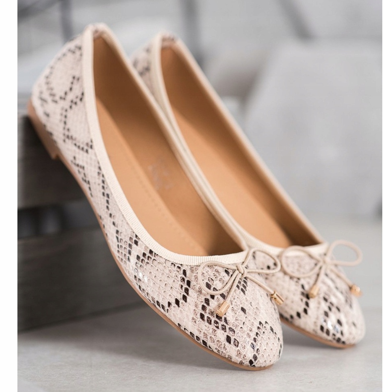 Seastar Eco leather ballerinas beige 1