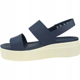 Crocs Brooklyn Low Wedge 206453-46K navy blue 1