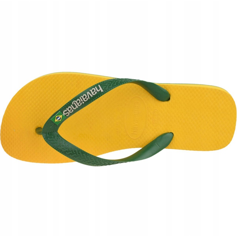 Havaianas Brasil Logo M 4110850-1652 flip-flops green yellow 2