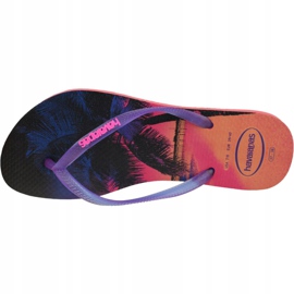 Havaianas Slim Paisage 4132614-6024 flip-flops navy blue pink 2