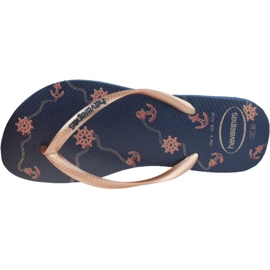 Havaianas Slim Nautial 4137125-1754 flip-flops purple navy blue 2