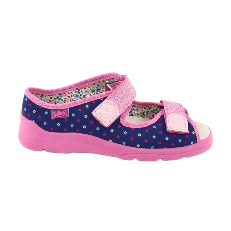 Befado children's shoes 869Y137 navy blue pink 1